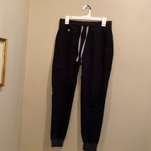 Figs Black Zamora Jogger Scrub Pants
